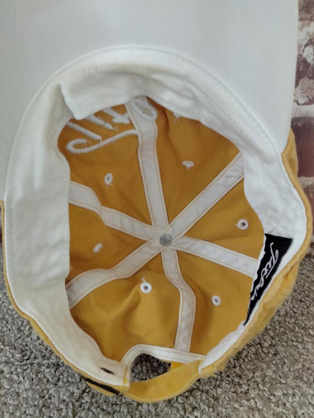 Titleist Since 1932 Golf Hat Script Logo Yellow Adjustable Cotton Strapback OS - Picture 7 of 9